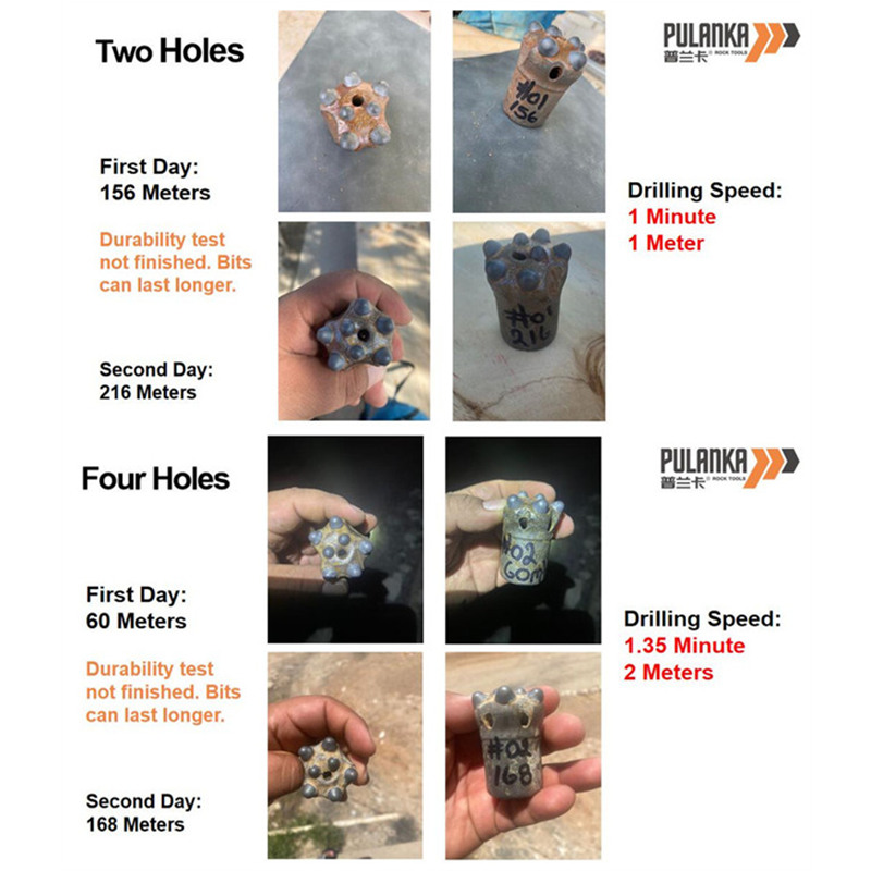 Pulanka 테이퍼 연결 버튼 비트 테스트 보고서